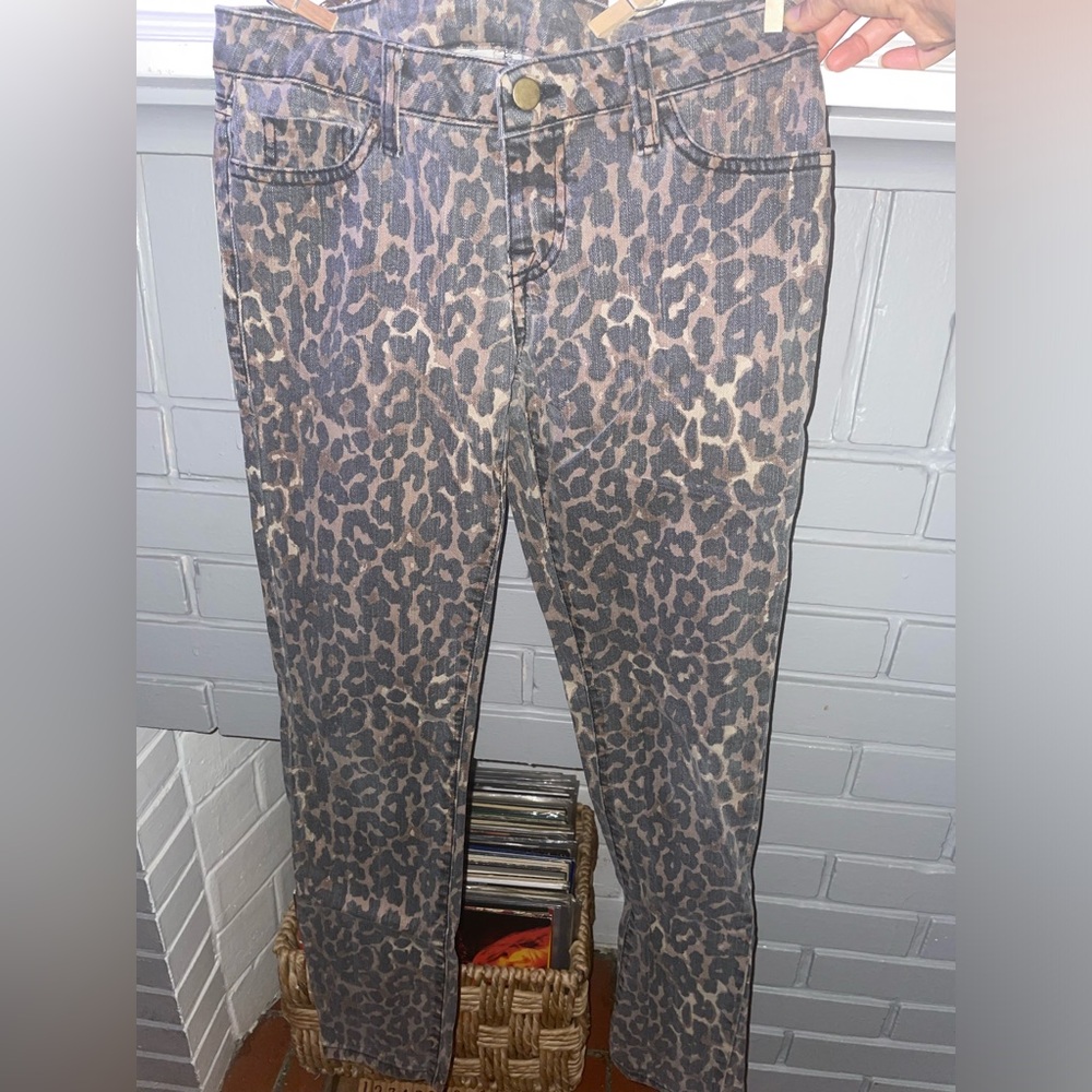 Rebecca Minkoff Cheetah Print Jeans with 100% Python Skin Interior!